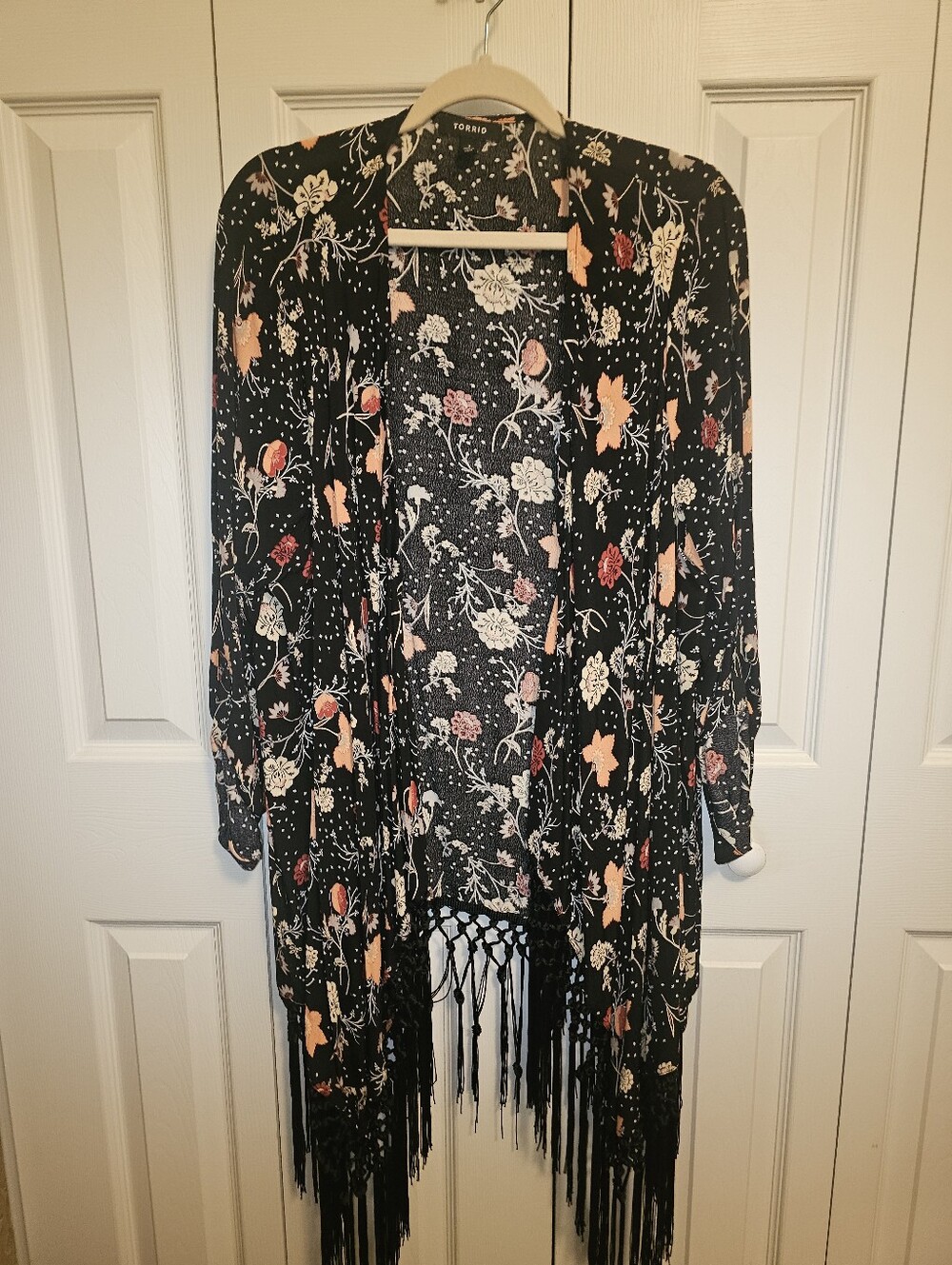 Nwot Torrid Fringe Kimono